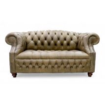 Chesterfield Buckingham Windsor 2 Seater Cracked Wax Tan Leather Sofa Offer