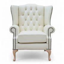 Chesterfield Mallory Wingback Chair    Cream Leather