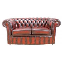 Chesterfield 2.5 Seater Sofa Bed Antique Oxblood Leather