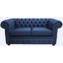 Chesterfield 2 Seater Settee Charles Midnight Blue Sofa Offer