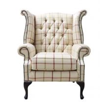 Chesterfield Queen Anne Wing Chair High Back Armchair&amp;hellip;