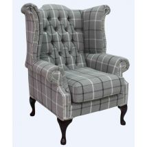 Chesterfield Queen Anne Wing Chair High Back Armchair&amp;hellip;