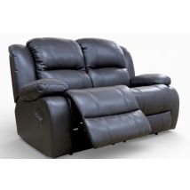 Kansas 2 Seater Reclining Sofa Brown Leather