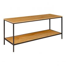 Tavolo Consolle Vita, Marrone, Metallo, 36x100x45 cm, Epikasa