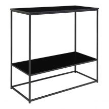 Tavolo Consolle Vita, Nero, Metallo, 36x80x80 cm, Epikasa
