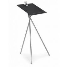 ClassiCon Notos Standing Desk Stehpult Tisch ClassiCon Gestell: weiss Aluminium Farbe Ablage: Esche schwarz