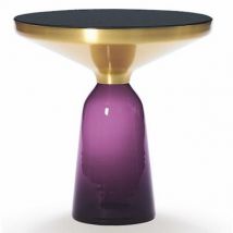 ClassiCon Bell Side Table Beistelltisch Tisch ClassiCon Farbe Glasfuss: Montanablau Metallaufsatz: Stahl schwarz