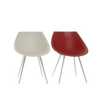 Driade Lago`Stuhl Stühle Driade Farbe: Leder dunkelbeige