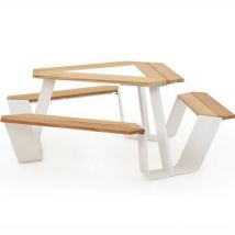 Extremis Anker Outdoor Extremis Gestell: weiss Holzart: Iroko Hardwood