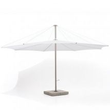 Extremis Inumbra Sonnenschirm Edelstahl Outdoor Extremis Farbe: taupe Maße: Ø 400 cm Basis: Naturbetonständer auf Rollen