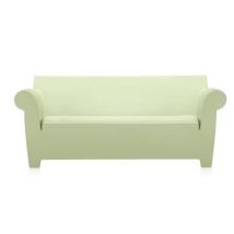 Kartell ACC Bubble Club Sofa mit Polster Sofa Kartell ACC Sofa: zinkweiss Polster: Weiss