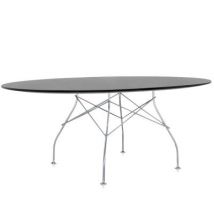 OUTLET Glossy Konferenztische Kartell Outlet Maße: 194x120 cm Farbe: oval - schwarz - gold