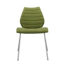 Kartell Maui Soft Stuhl  ACHTUNG DOPPELT Besucher- &amp;amp; Konferenzstühle Kartell Ausführun ohne Armlehnen  Farbe : giftgrün Trevira