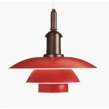 Louis Poulsen PH 3 1/2-3 Pendelleuchte Licht Louis Poulsen Farbe: rot