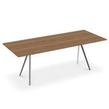 Magis Baguette Table Tisch mit polierten Beinen Tisch Magis Maße Tischplatte: 160 cm Material Tischplatte: Rauchglas