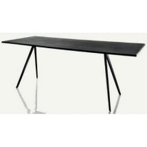 Magis Baguette Table Tisch mit lackierten Beinen auch Outdoor Tisch Magis Maße Tischplatte: 205 cm Gestell: weiss Material Tischplatte: Rauchglas