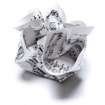 Papierbeschwerer Schreibtischutensilien Ausführun Musiknoten