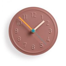 Richard Lampert Alu Alu Wanduhr Uhren Richard Lampert Farbe: rosabraun