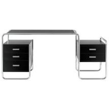 Thonet S 285 Schreibtisch Schreibtische Thonet Farbe: MDF - schwarz RAL 9005 Ausführun 1 großer Korpus  1 kleiner Korpus