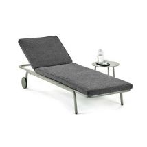 Serax August Sun Lounger Alu Sonnenliege Outdoor Serax Farbe: schwarz Auflage: ohne Polster