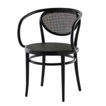 Thonet 210 R Armlehnstuhl Dark Melange Edition Herkner Stühle Thonet Farbe: schwarz