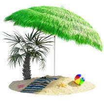 Sonnenschirm Hawaii Grün Ø160cm UV-Schutz 30+