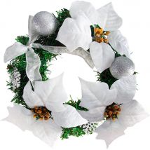 Weihnachtskranz Weiß Ø22cm