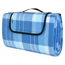 Picknickdecke Blau/Weiß 1,95x1,5m