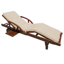 Auflage Sunlounger Creme 195x55x5cm