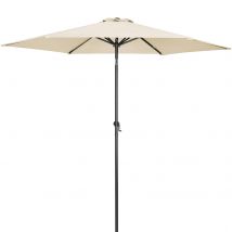 Sonnenschirm Beige Alu Ø300cm UV-Schutz 80+