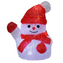 LED Acryl Figur Weihnachten Schneemann S