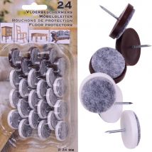 24 Filzgleiter mit Nagel - 24mm Durchmesser