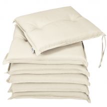 Sitzkissen 6er-Set Boston Creme 43x39x5cm