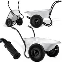 Schubkarre mit 2 Rädern verzinkt Luftbereifung 150kg Tragkraft 100L