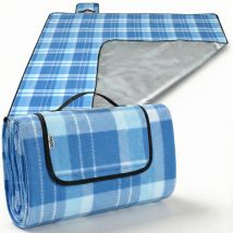 Picknickdecke Blau/Weiß 1,95x1,5m