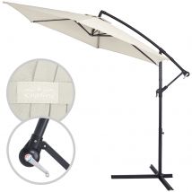 Ampelschirm Beige Alu Ø330cm UV-Schutz 30+