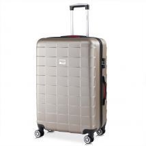 Hartschalenkoffer XL Rollen 360º Reisekoffer 105L Champagner ABS