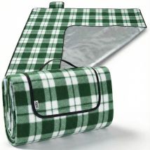 Picknickdecke Karo/Grün 2x2m