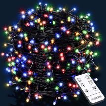 Lichterkette Weihnachten Bunt 14m Fernbedienung