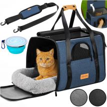 Katzentransportbox Blau 44x34x31cm bis 20kg