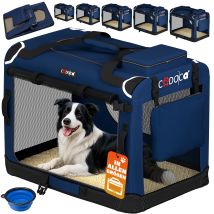 Hundebox faltbar XL 82x58x58cm Blau