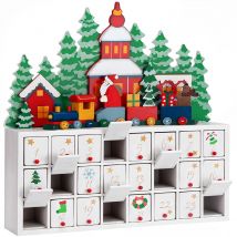 Adventskalender Landschaft Holz