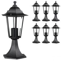 Podestlaterne Hazel 6er-Set Aluminium