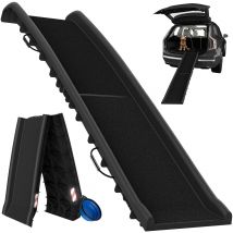 Hunderampe Auto Schwarz 156x40x16cm klappbar