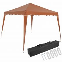 Faltpavillon Capri - Popup Hellbraun 3x3m