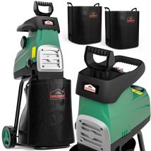 Leisehäcksler 3100W mit 2 Sammelbeuteln je 60L