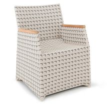 Polyrattan Gartenstuhl Verona Retro