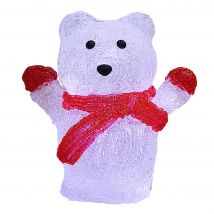 LED Acryl Figur Weihnachten Eisbär
