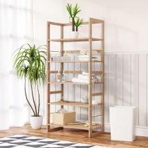 Standregal Öland 136x58x27cm lasiertes Echtholz
