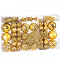 Weihnachtsbaumkugeln Gold 66-tlg